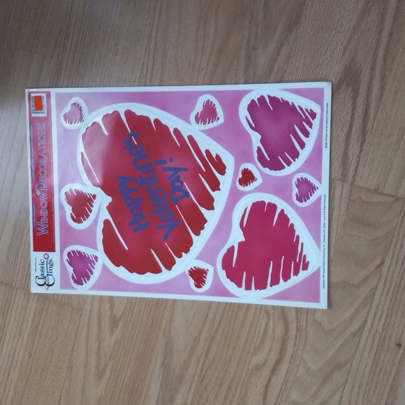 Classic clings Valentine's Day window decorations vintage - Picture 6 of 6